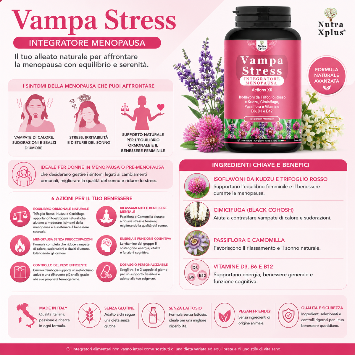 Vampa Stress Integratore Menopause